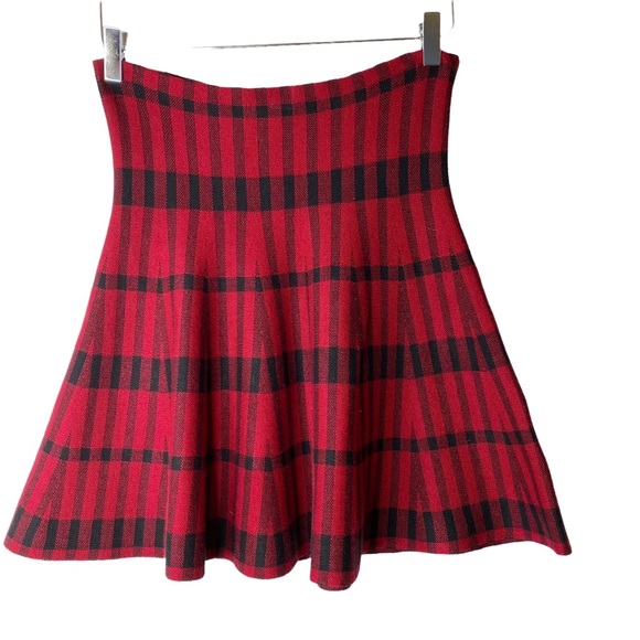 Max Edition Dresses & Skirts - Vintage Max Edition Tartan Plaid Schoolgirl Preppy Academia Skater Skirt Red S/M